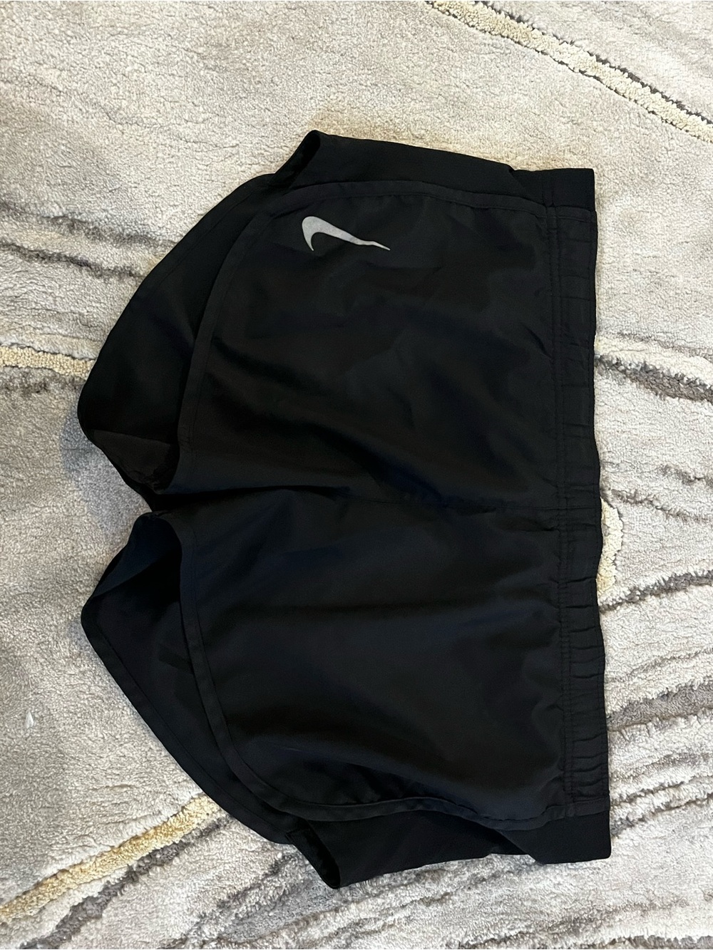 Nike Women's Black Athletic Training Shorts with Reflective Swoosh